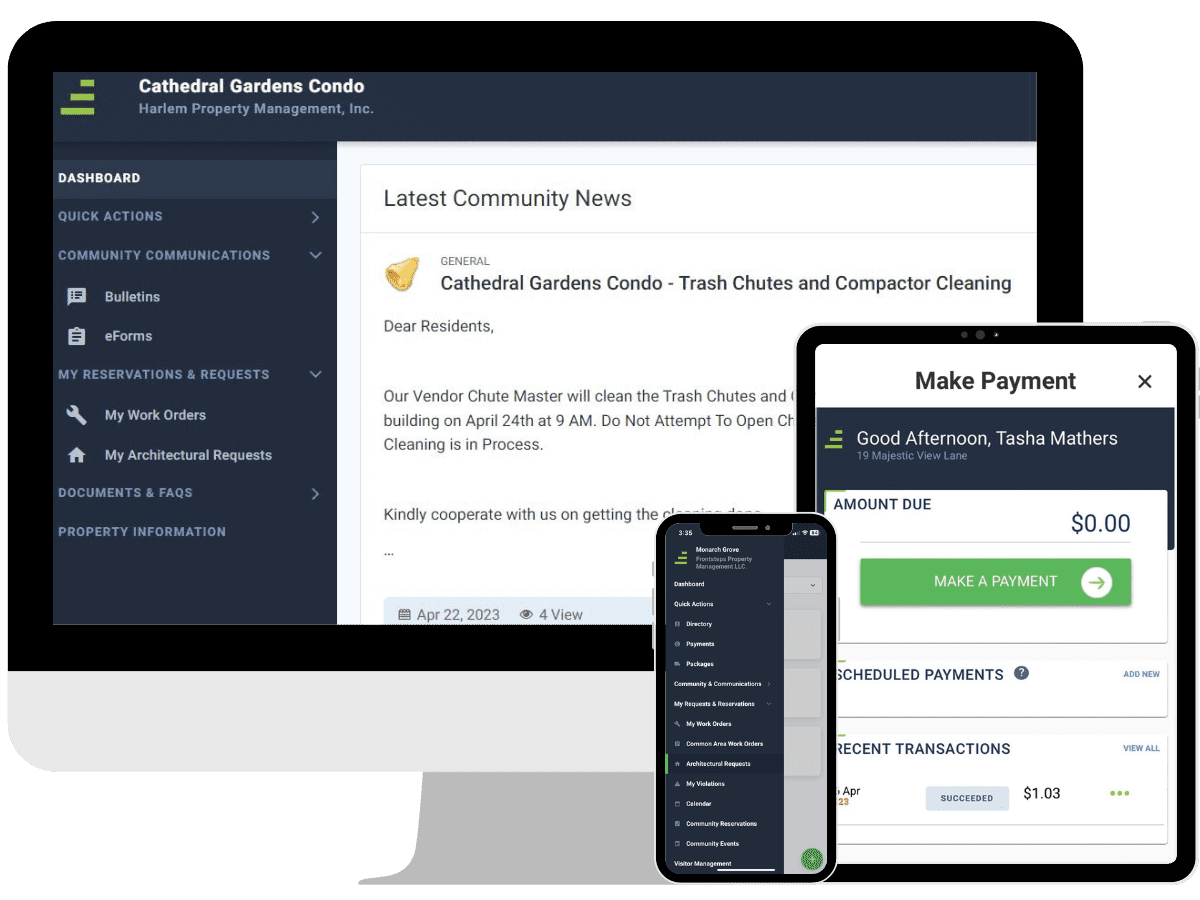 Homeowners Association Management Software FRONTSTEPS