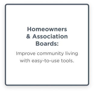 Homeowners & Association Boards