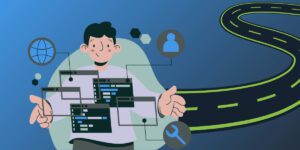 guy with screens graphic