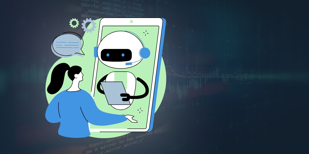 robot on phone image