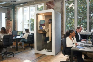 people working in office