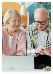 older people on computer