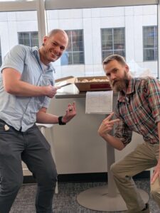 matt and jonathan at office