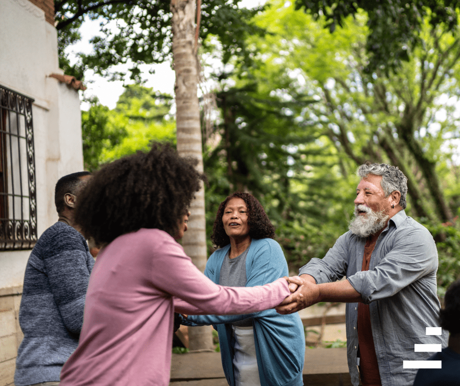 people holding hands