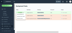 management interface print