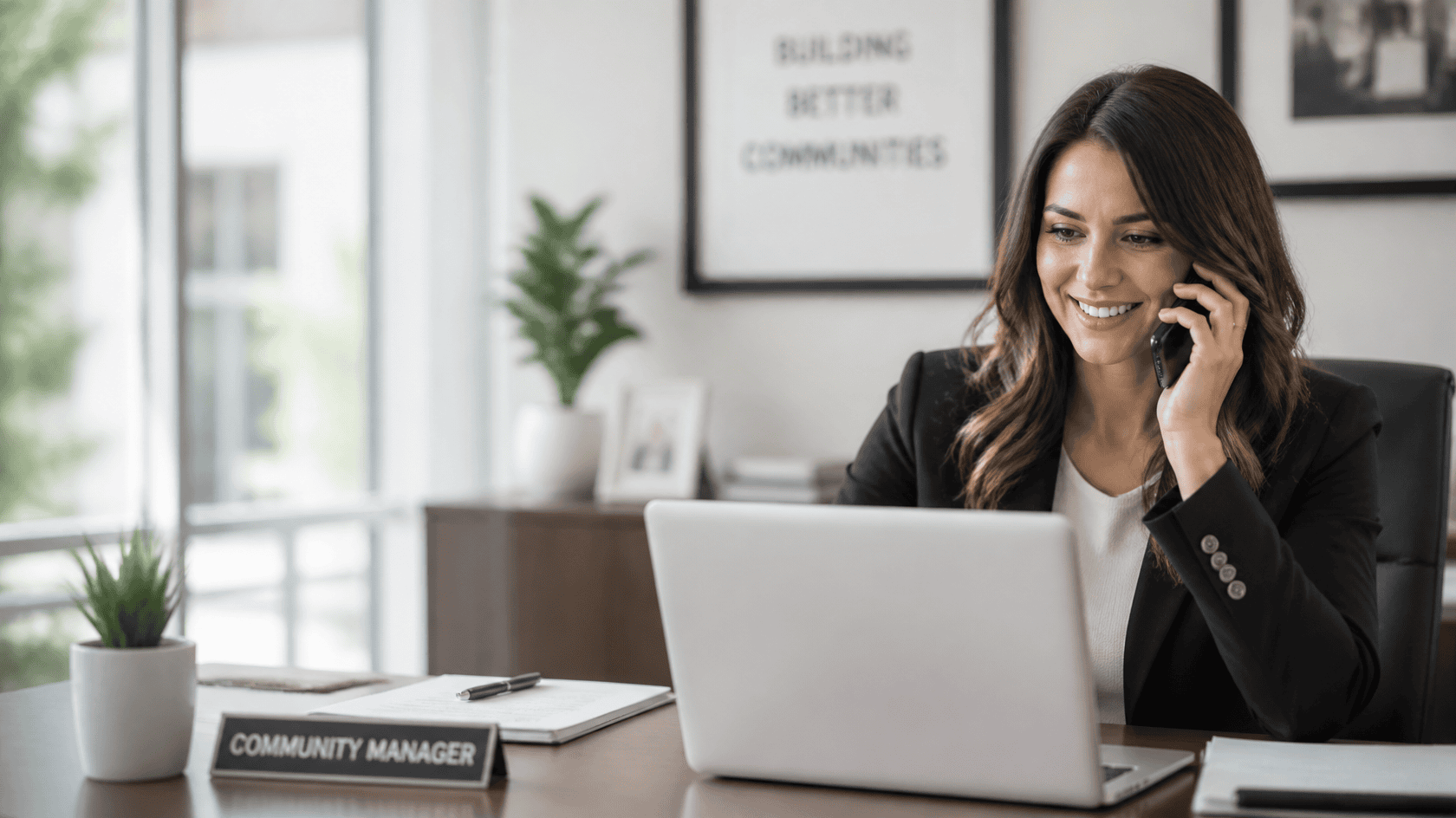 communitymanager on phone
